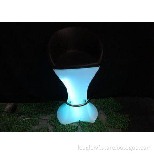 Decoration Backless LED Bar Stools For Night Club / Glow Ou